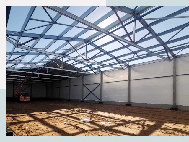 Строительство сенохранилищ в Озерске