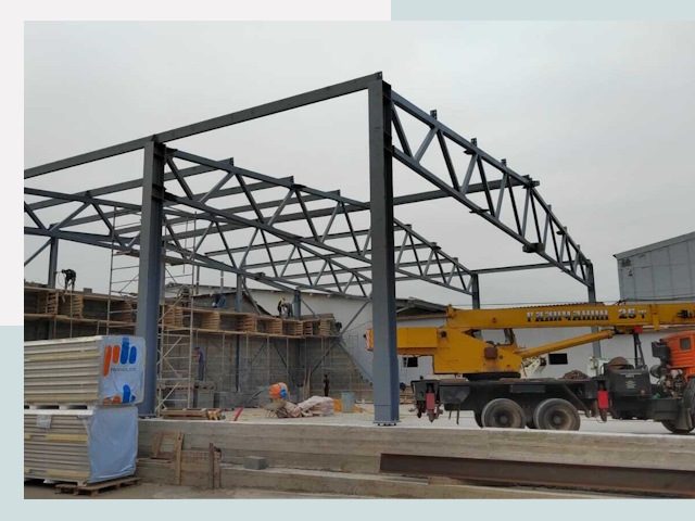 Строительство цехов в Озерске