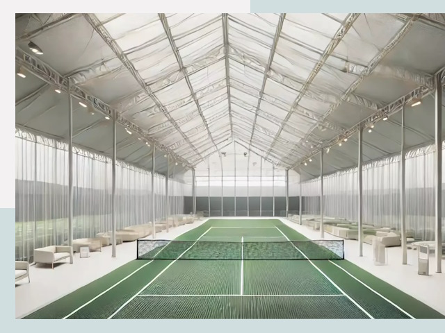 Строительство теннисных кортов в Озерске