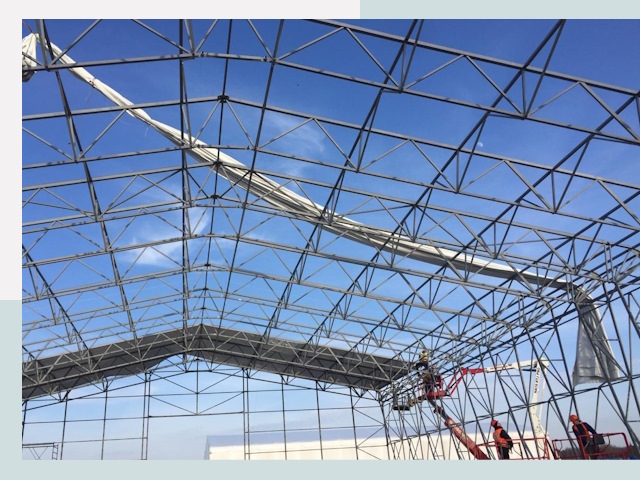 Шатровые ангары от 609 руб. в Озерске и Челябинской области