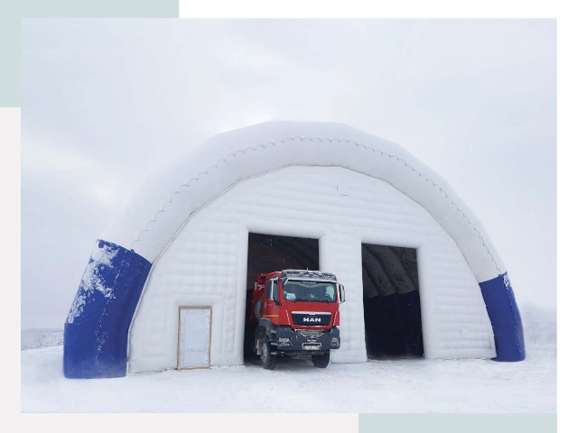 Мобильные ангары в Озерске