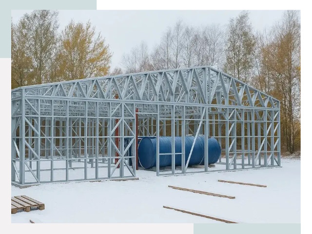 Металлические ангары в Озерске