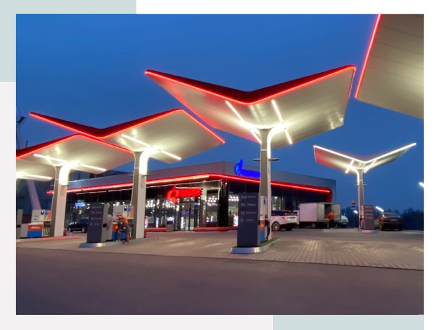 Навесы для АЗС в Озерске