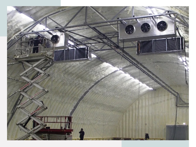 Оснащение ангаров в Озерске
